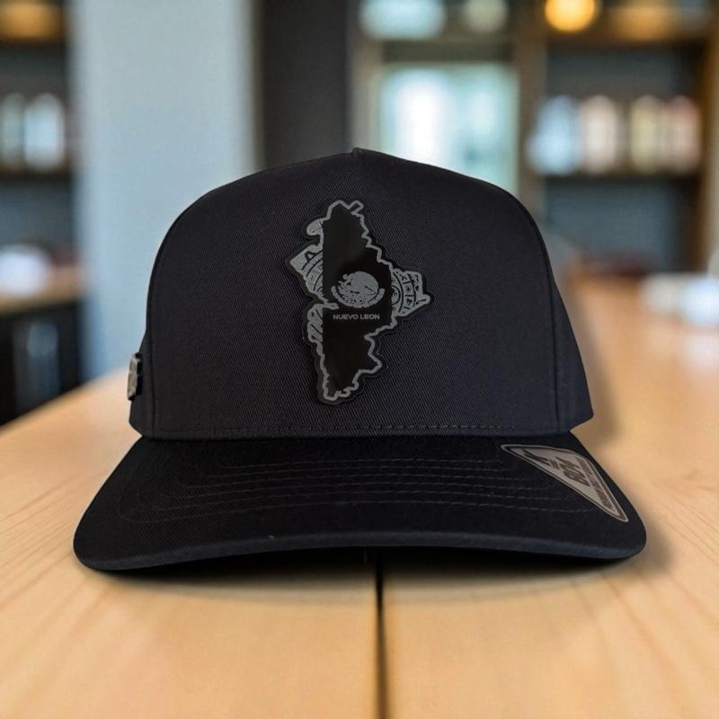 Mexico States Hats Snapback Black Plate Cap with Mexico States Logo, High Quality Design. Mexico States Hats Snapback Black Plate Cap with Mexico States Logo, High Quality Design.