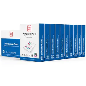 TRU RED Multipurpose Paper 8.5" x 11" 20 lbs 96 Brightness 500 Sheets/Ream 10 Reams/Carton for Black & White & Color Printing