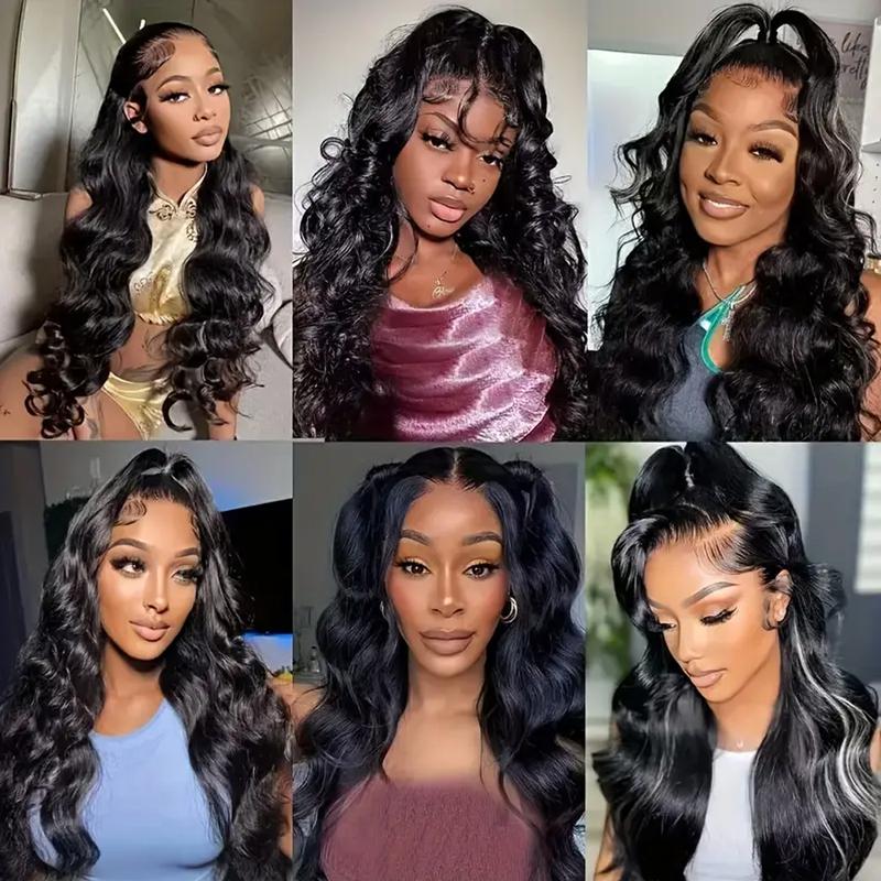 Bling Hair 12-34 Inch Straight Transparent Frontal Lace Wigs Human Hair Brazilian 360 Full Lace Front Wig For Black Women