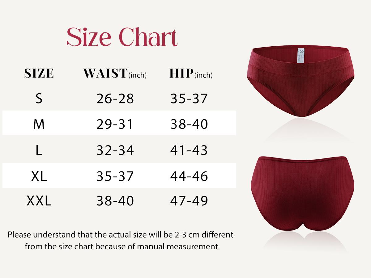 LEVAO Women’s Soft & Breathable Cotton Underwear, Mid Rise Hipster Briefs, 6 Pack Everyday Cotton Panties SpringStatements