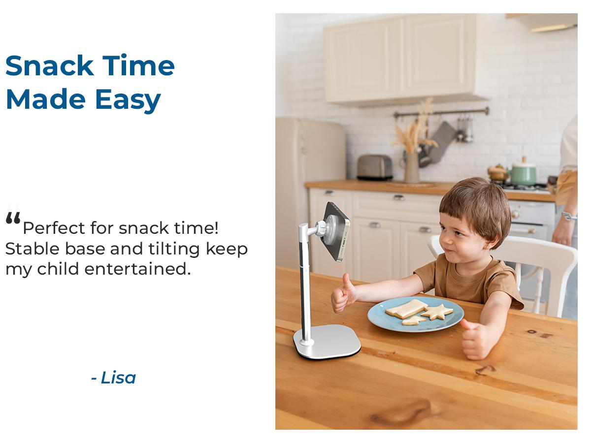 Cooper MagStand - MagSafe Height Adjustable iPhone Holder for Desk, MagSafe Cellphone Mount for iPhone 17/16/15/14/13/12, Strong Magnetic Cell Phone Stand