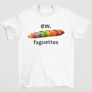 Faguettes TShirt Showcasing EyeCatching Typography and Playful Artwork