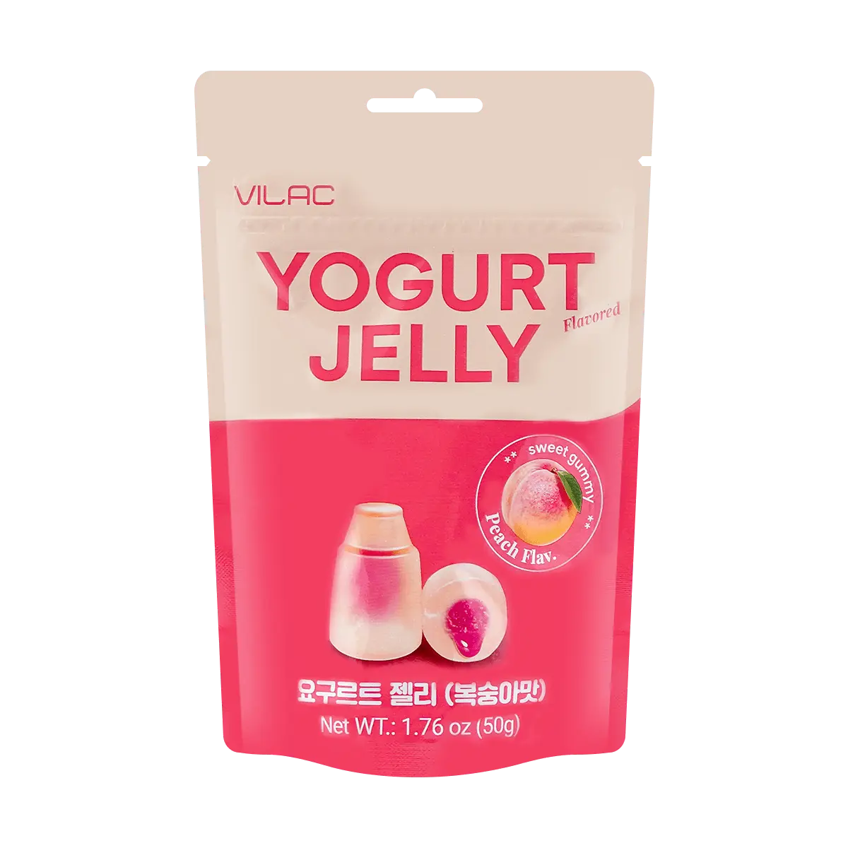 Vilac Yogurt Jelly Candy Peach Flavor 50g