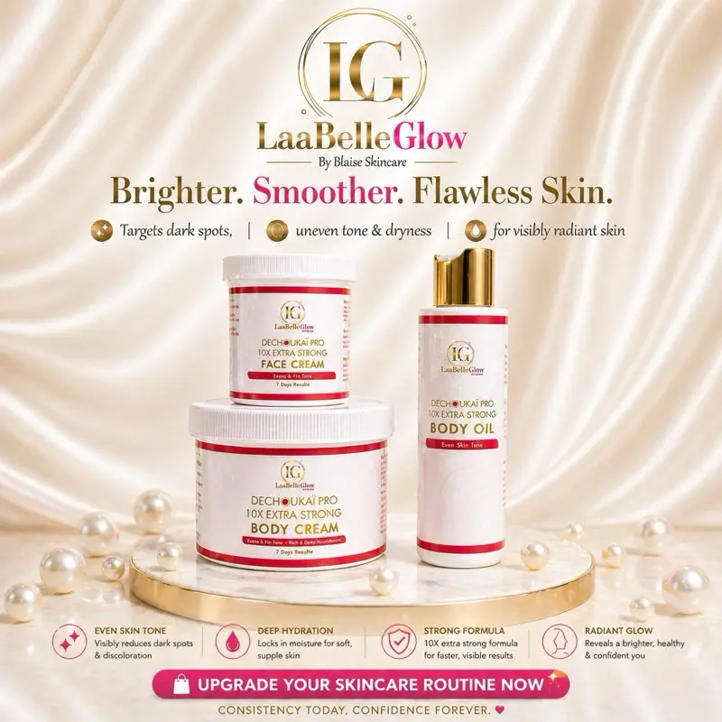 10X Extra strong Dechoukaï Pro-Up to 3-7 shades Extra Moisturizer Skin Repair Radiant Hyaluronic Acid (3 pieces)