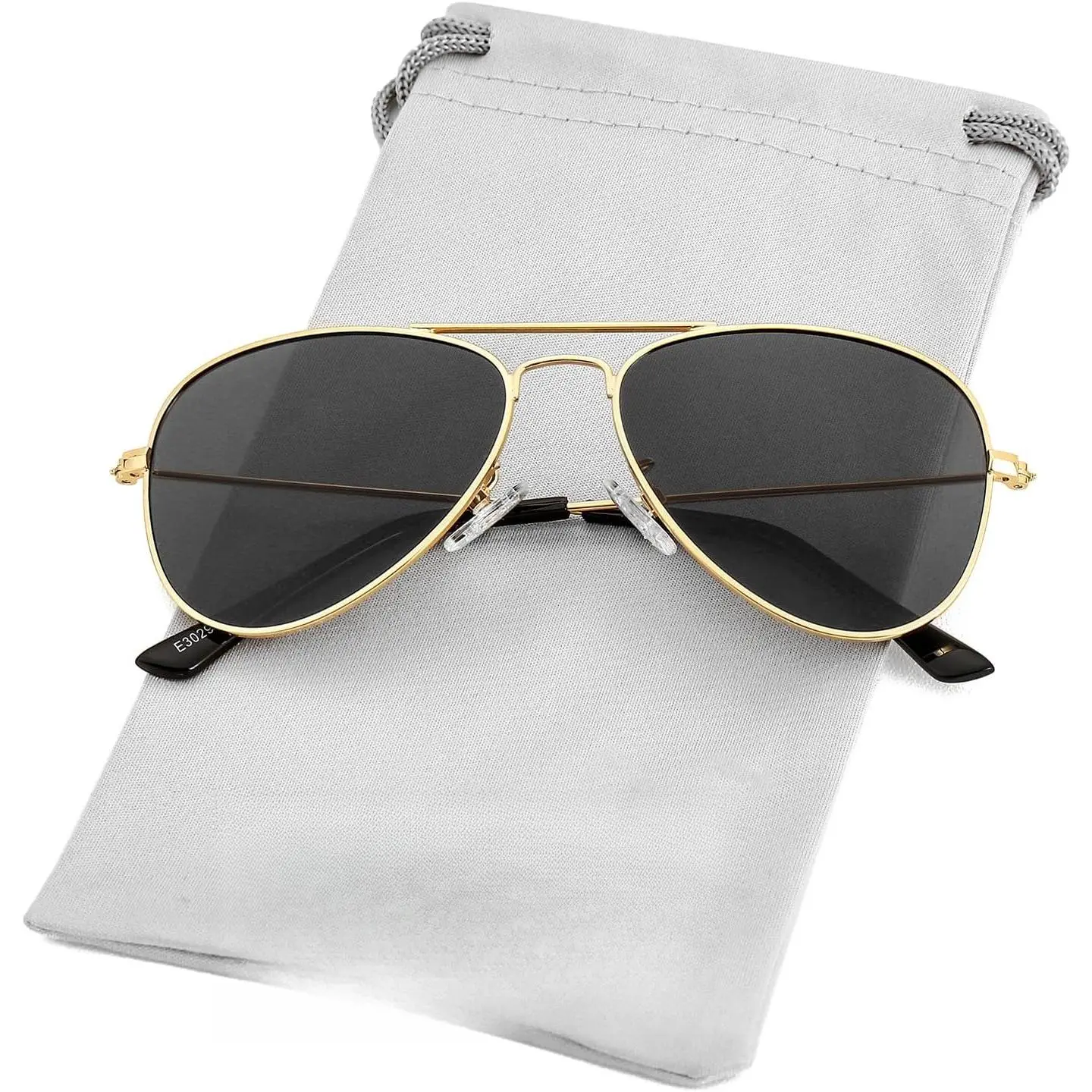 L-SGL010  Kids Polarized Aviator Sunglasses for Little Girls Boys Juniors Teenagers, Two Sizes 50MM 52MM