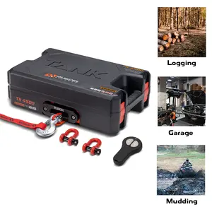 RUGCEL  12V  Electric Portable Winch  4500lb/2041kg  off-Road,UTV ,ATV,Outback Toolbox
