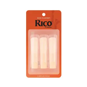 Rico by D'Addario Bass Clarinet Reeds, Strength 1.5, 3 Pack