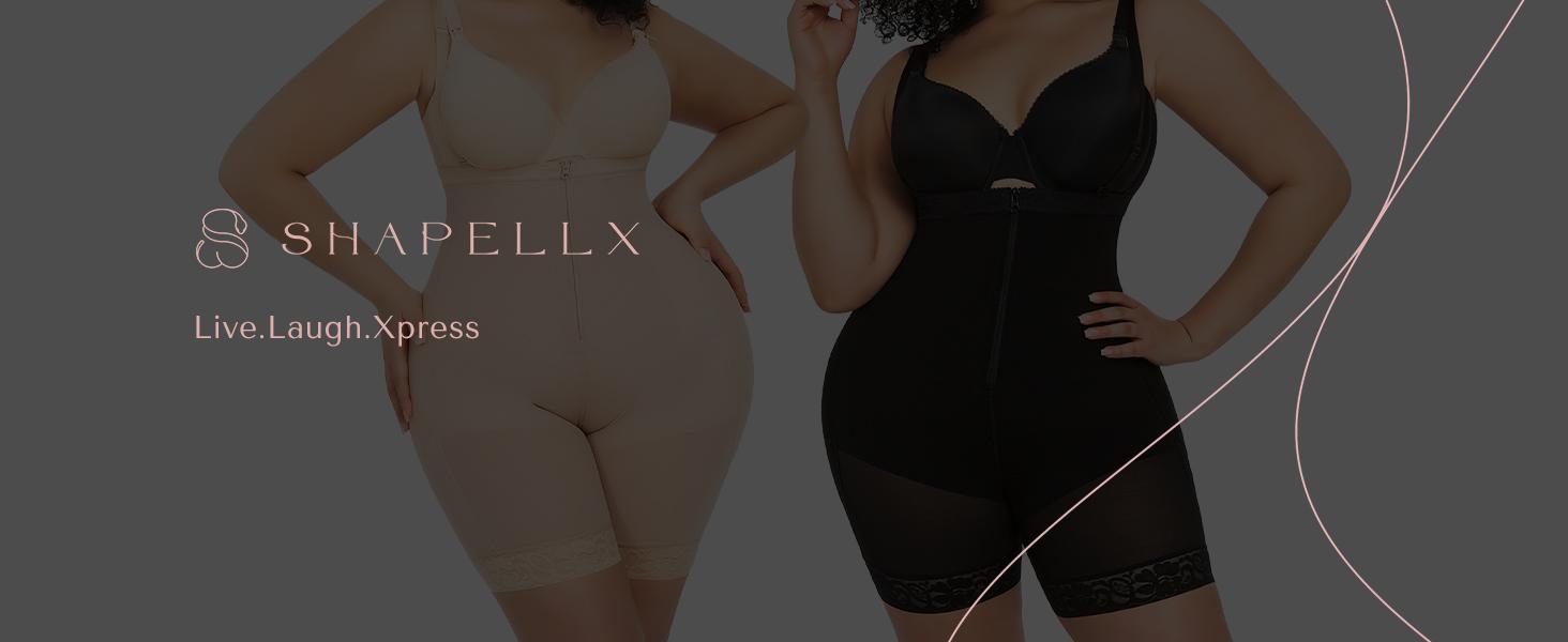 Shapellx AirSlim Firm Tummy  Bodysuit With Butt Lifter Shorts Shapewear Womenswear live