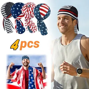 4 Pcs Sweat Absorbing Helmet Lining, Halloween Skeleton Hats, Fashion, Men's Do Rag Skull Hats, Bicycle and Motorcycle headband stretchy girl women