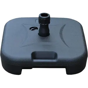 Patio Umbrella Base 17.7L Heavy Duty Square Stand Water Filled Umbrella Base Stand for Outdoor