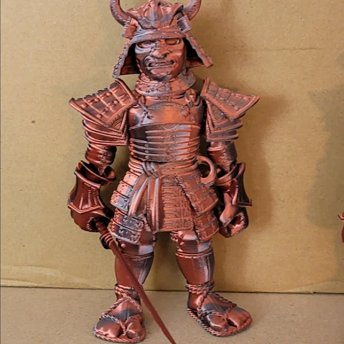 Articulated Samurai statue