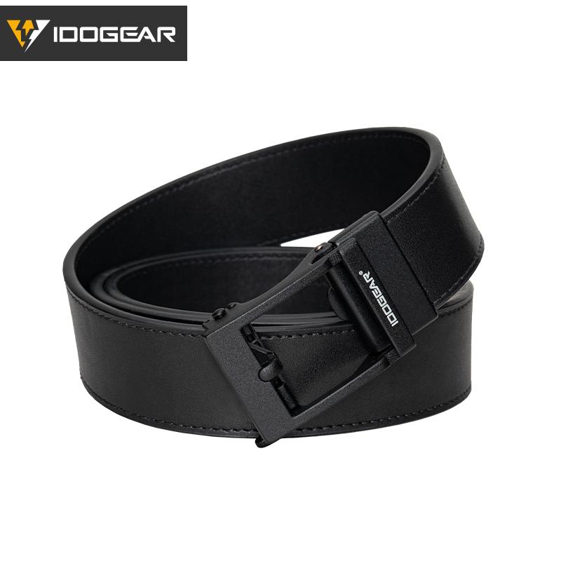 IDOGEAR Men's 1.5" EDC Belts Genuine Leather Casual CCW Belt 3435 Buckle Fashionable Metal Buckle for Outdoor Sport Workwear SpringStatements