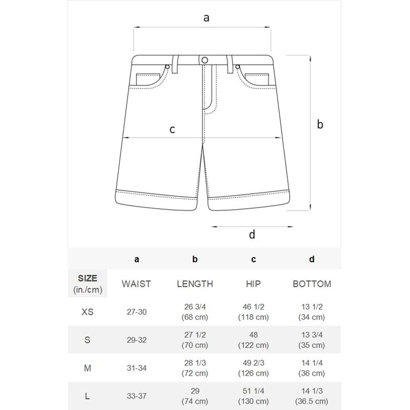 Aelfric Eden Detachable Kerchief Baggy Longline Jorts Casual Denim Shorts Wide Leg Jeans Streetwear
