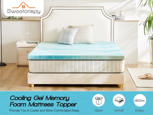 Sweet Furniture S -  Mattress Topper Full Gel Memory Foam Mattress Topper