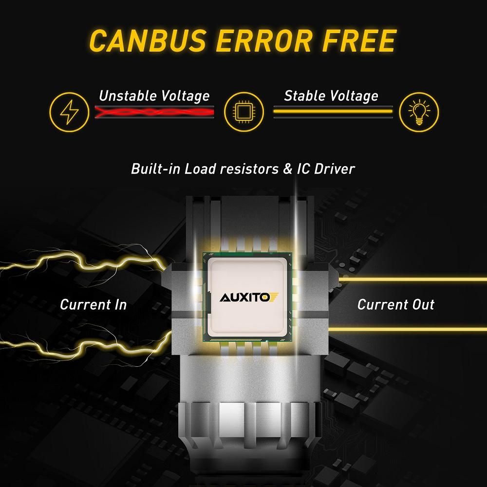 7506 1156 23LED Flash Strobe Brake Stop Light Bulbs for Audi BMW VW Mercedes RED