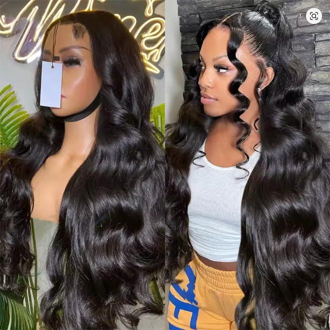 Bling Hair 180 Density Body Wave 13x6 HD Transparent Lace Front Human Hair Wigs For Women 13x4 360 Lace Frontal Brazilian Wigs Pre Plucke Gueless Wig