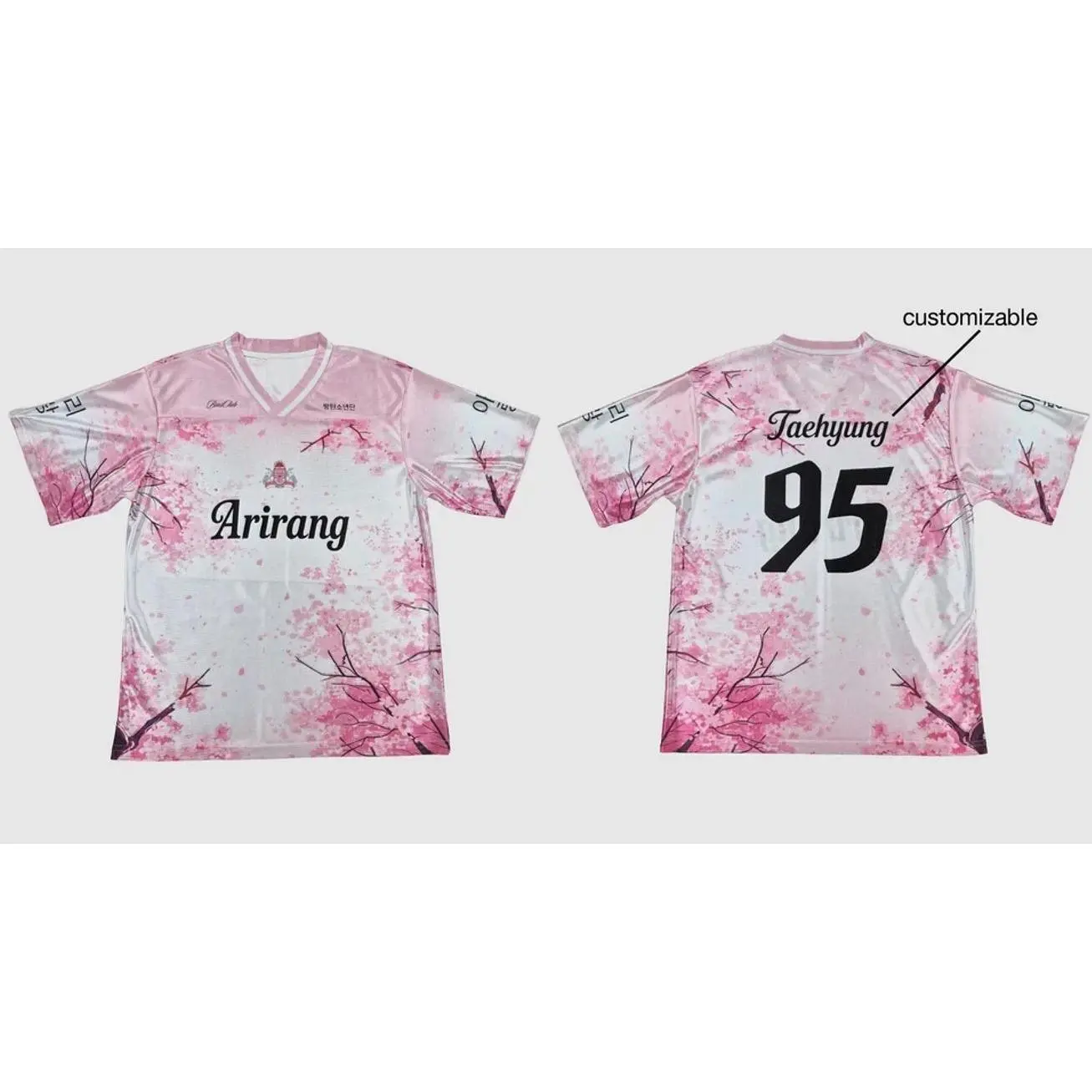 New Hot Arirang Cherry Blossom Jersey Women S-5XL V-Neck TT1242 KG5