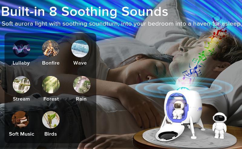 Gen 2 Moon Rover Astronaut Galaxy Projector Night Light, Bluetooth Space Star Projector with Remote & Timer, LED Nebula Ceiling Light for Kids Room, Bedroom Decor, Aesthetic Light, Valentine’s Day & Christmas Gift, Space Lovers, Couples, Romantic Light Ad