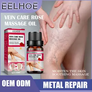 EELHOE Rose Vein Care Essential Oil, Leg Varicose Massage Oil, Blood Circulation Boost & Lymphatic Care for Legs