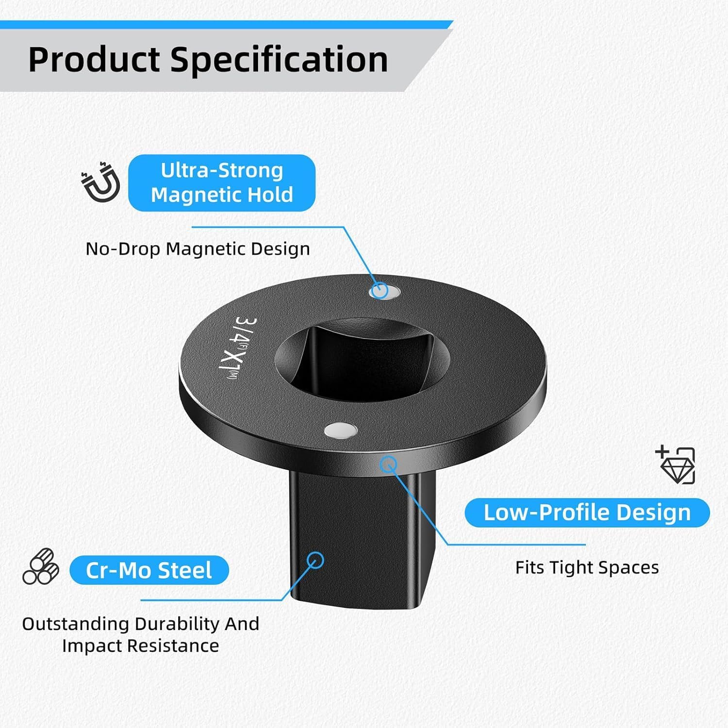 VAYWET 2026 New Low Profile Impact Socket Adapter Set, Industrial Drive Ratchet & Wrench Adapter Set Stainless Steel Industrial Drive Ratchet & Wrench Adapter Set for Tight Spaces, 4PC Hardware Kit: 3/4" to 1", 1/2" to 3/4", 1/2" to 3/8", 1/4" to 3/8" VAYWET 2026 New Low Profile Impact Socket Adapter Set, Industrial Drive Ratchet & Wrench Adapter Set Stainless Steel Industrial Drive Ratchet & Wrench Adapter Set for Tight Spaces, 4PC Hardware Kit: 3/4" to 1", 1/2" to 3/4", 1/2" to 3/8", 1/4" to 3/8"