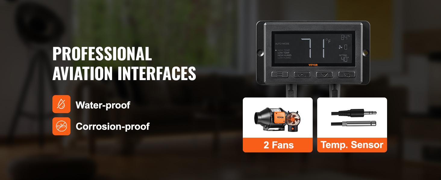 VEVOR Inline Duct Fan, TikTokShopBlackFriday, 4-Inch 205 CFM Quiet EC-motor Ventilation Exhaust Fan, with Temperature Humidity Controller for Cooling Booster, Grow Tents, Hydroponics VEVOR Inline Duct Fan, TikTokShopBlackFriday, 4-Inch 205 CFM Quiet EC-motor Ventilation Exhaust Fan, with Temperature Humidity Controller for Cooling Booster, Grow Tents, Hydroponics