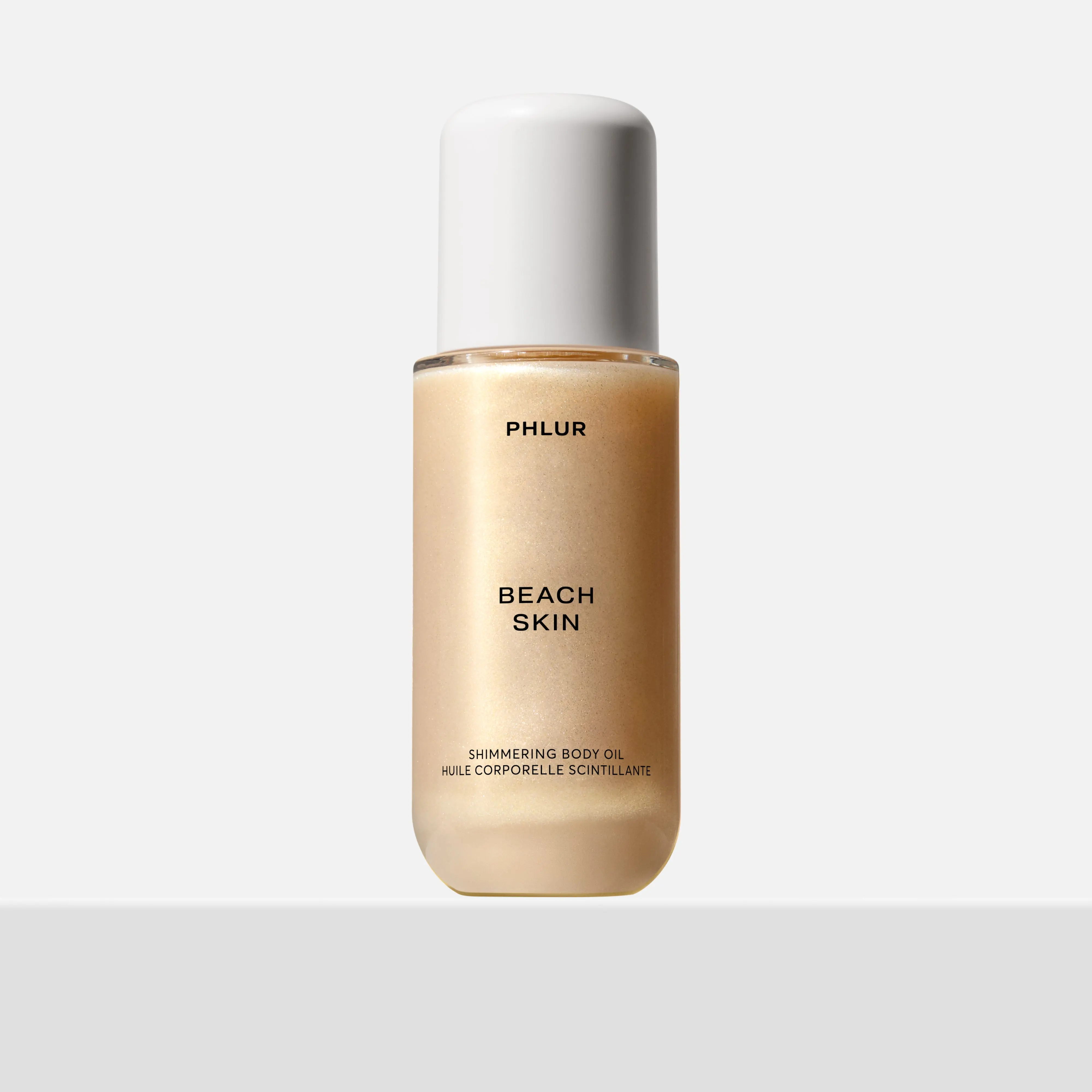 PHLUR Beach Skin Shimmering Body Oil - Golden Shimmer Body Oil with Sea Salt, Coconut Milk & Sandalwood (4 fl oz)
