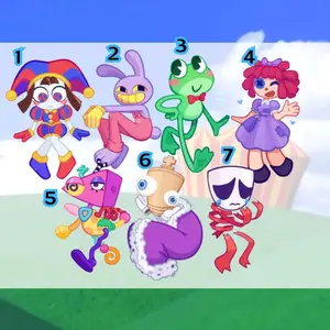 Digital Circus Keychains, Double Sided, TDAC Keychains