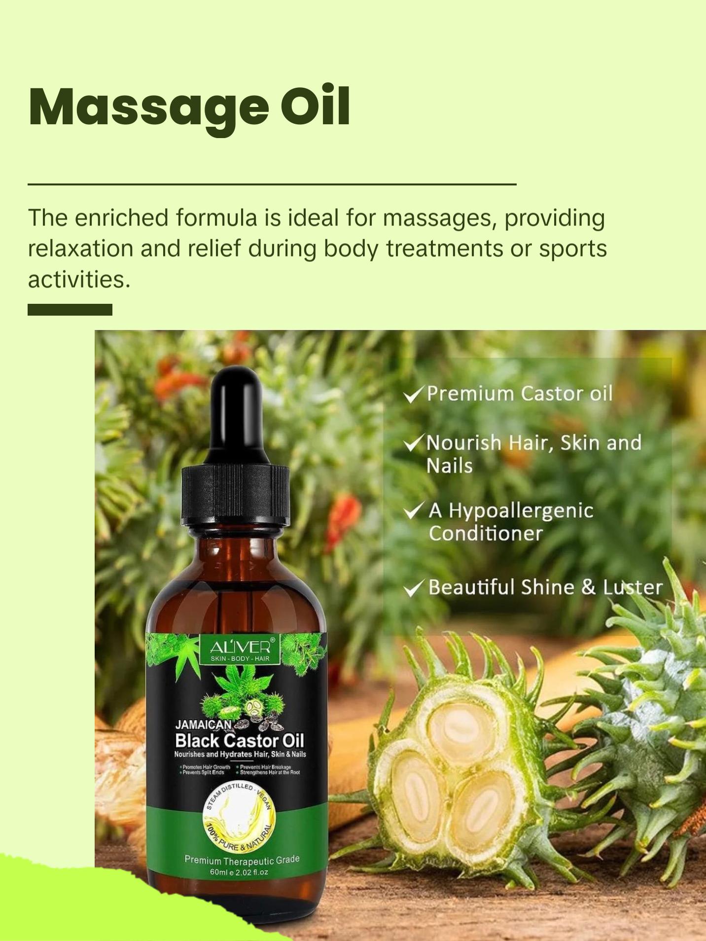 Jamaican Black Castor Oil 100% Pure Cold Pressed 2oz