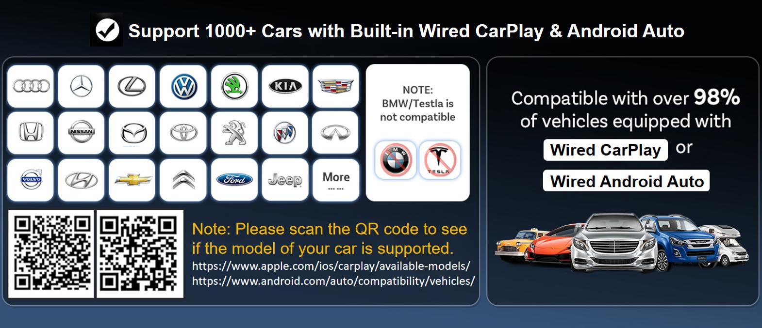 【2026 Pro Version】FOXVOX Wireless CarPlay Adapter for iPhone & Android, Convert Wired to Wireless, Fast & Stable Connection, No Latency to Screen w/USB C, Christmas Gift