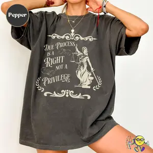 Due Process is a Right s shirt, Anti ICE Social Justice, Anti Fascism Anti Deportations, Kilmar Abrego Garcia, Fuck ICE Protest