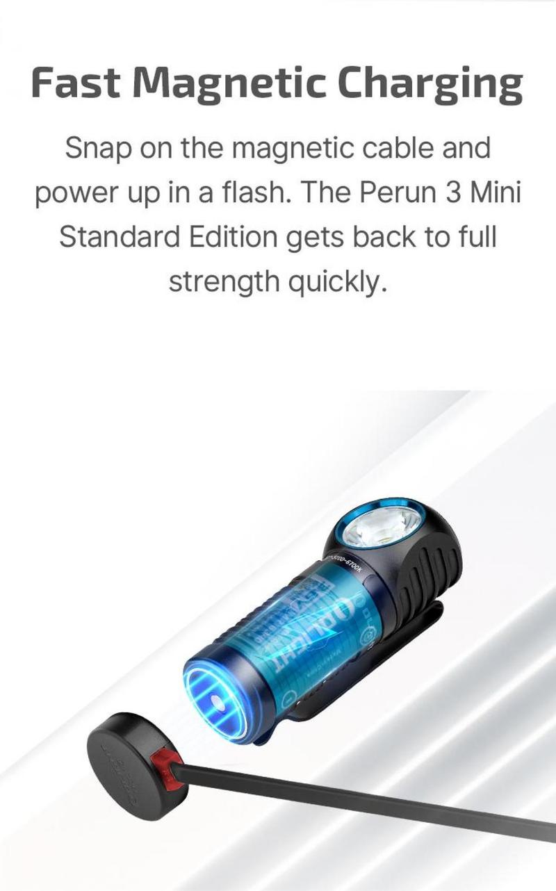 Olight Perun 3 Mini Headlamp & Flashlight with Red and White Light