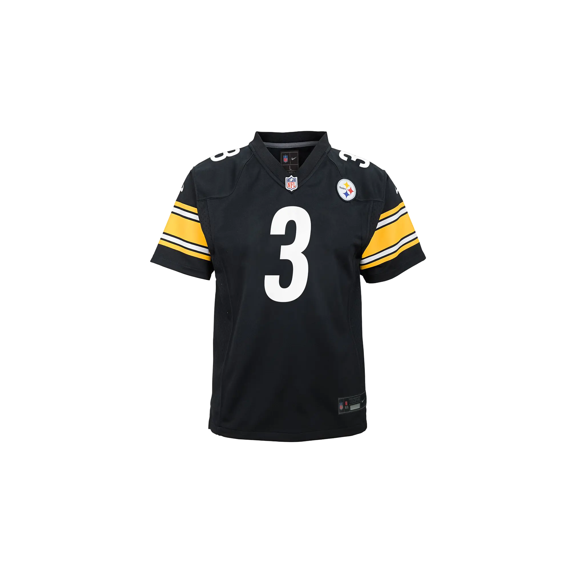 Russell Wilson #3 Replica Carbon Jersey GS "Black / Yellow" 9Z1B7F1P9 STEWR