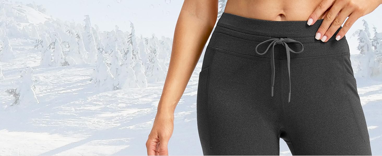 G Gradual Women's Leggings Fleece-lined Winter High-Waisted Water Resistant Warm Thermal Hiking Ski Walking Running Workout Gym Sportswear Bottoms with Pockets for Women Fitness Drawstring Training Pant G Gradual Women's Leggings Fleece-lined Winter High-Waisted Water Resistant Warm Thermal Hiking Ski Walking Running Workout Gym Sportswear Bottoms with Pockets for Women Fitness Drawstring Training Pant