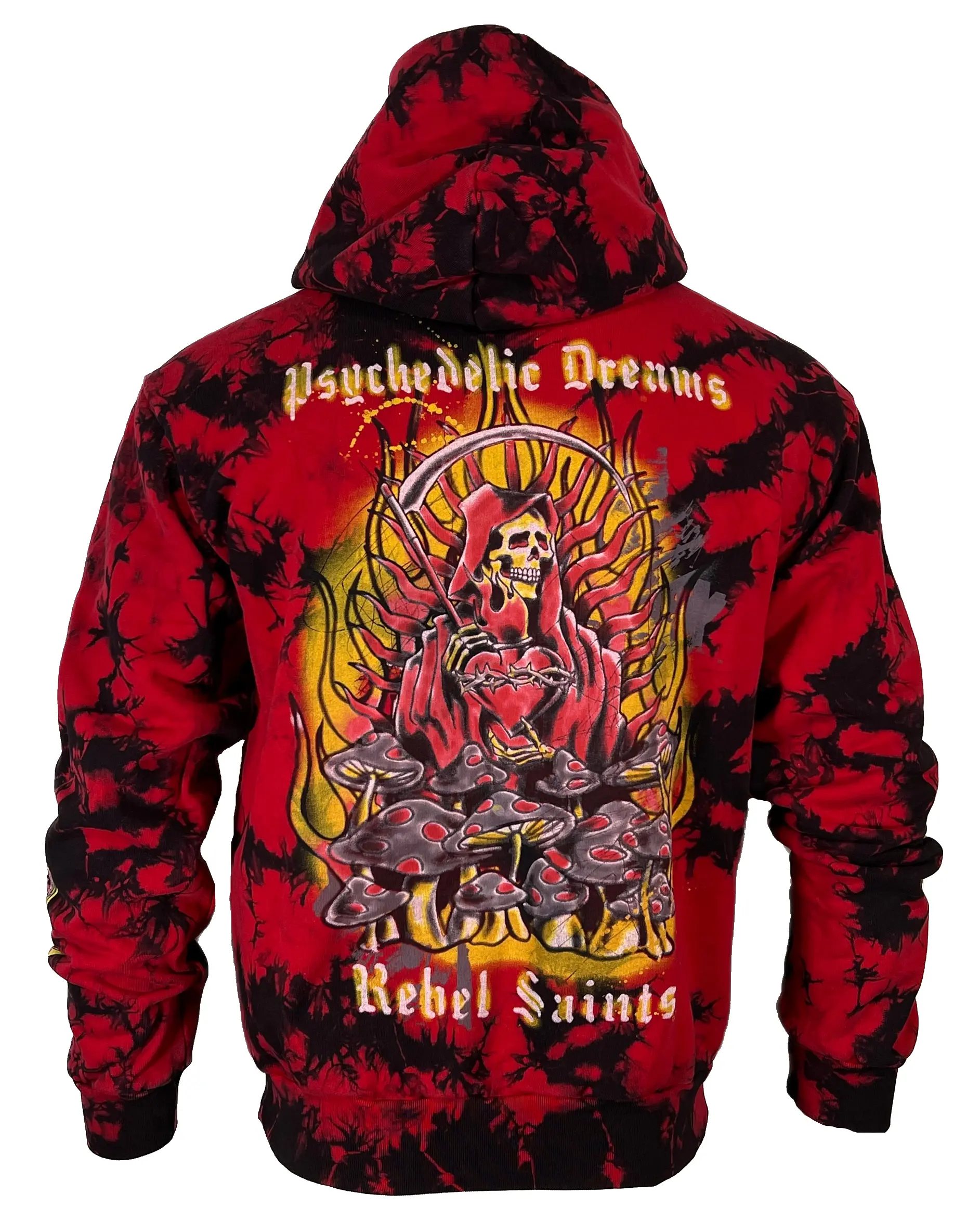 Affliction Rebel Saint Men's Cotton Long Sleeve Casual Hoodie - Reaper Heavyweight Premium Quality Menswear Top