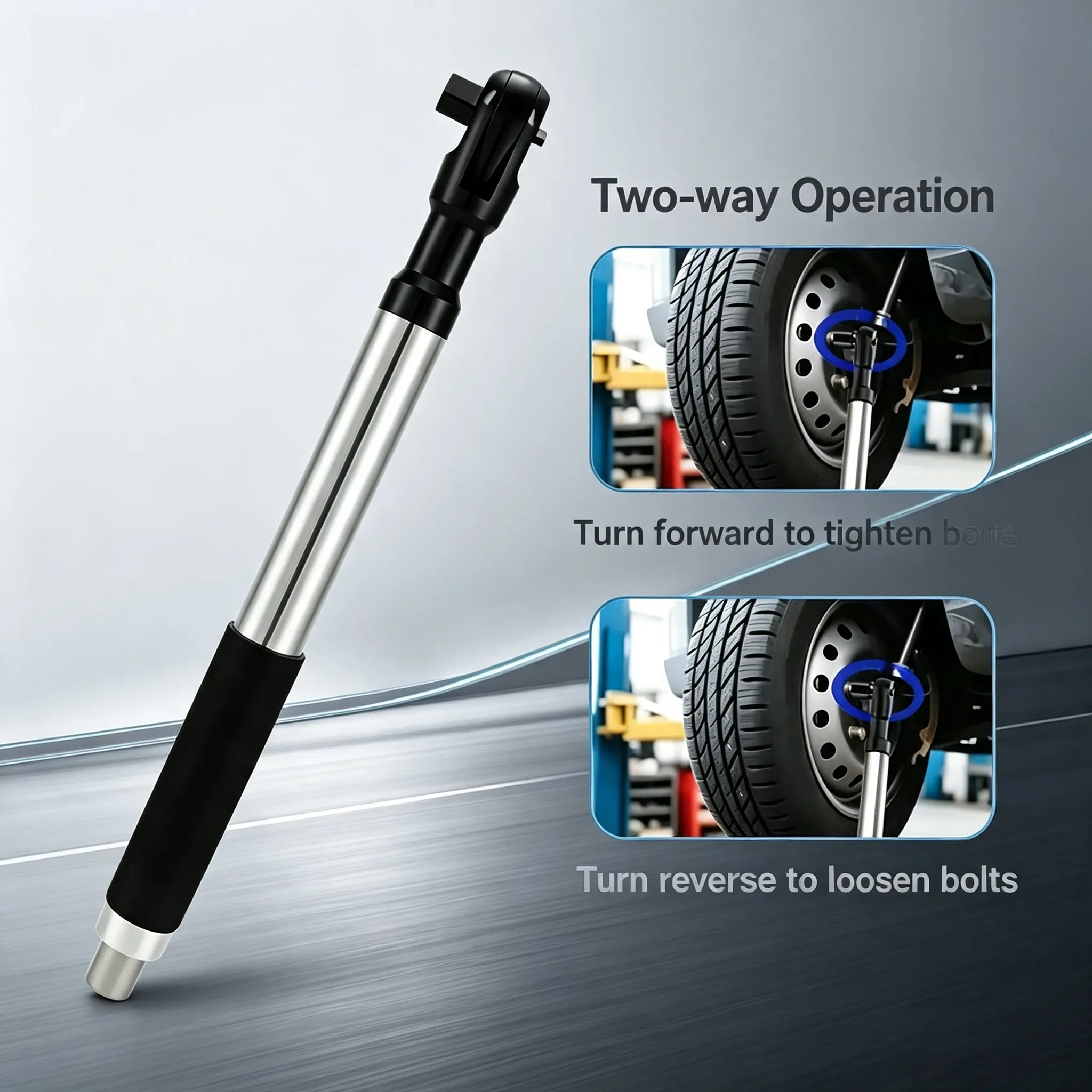 1/2 Inch Wrench Extension Bar, Nickel Chromium Alloy Steel Compact Extension Shaft, Lightweight Hand Tool Accessory for Fastening Work