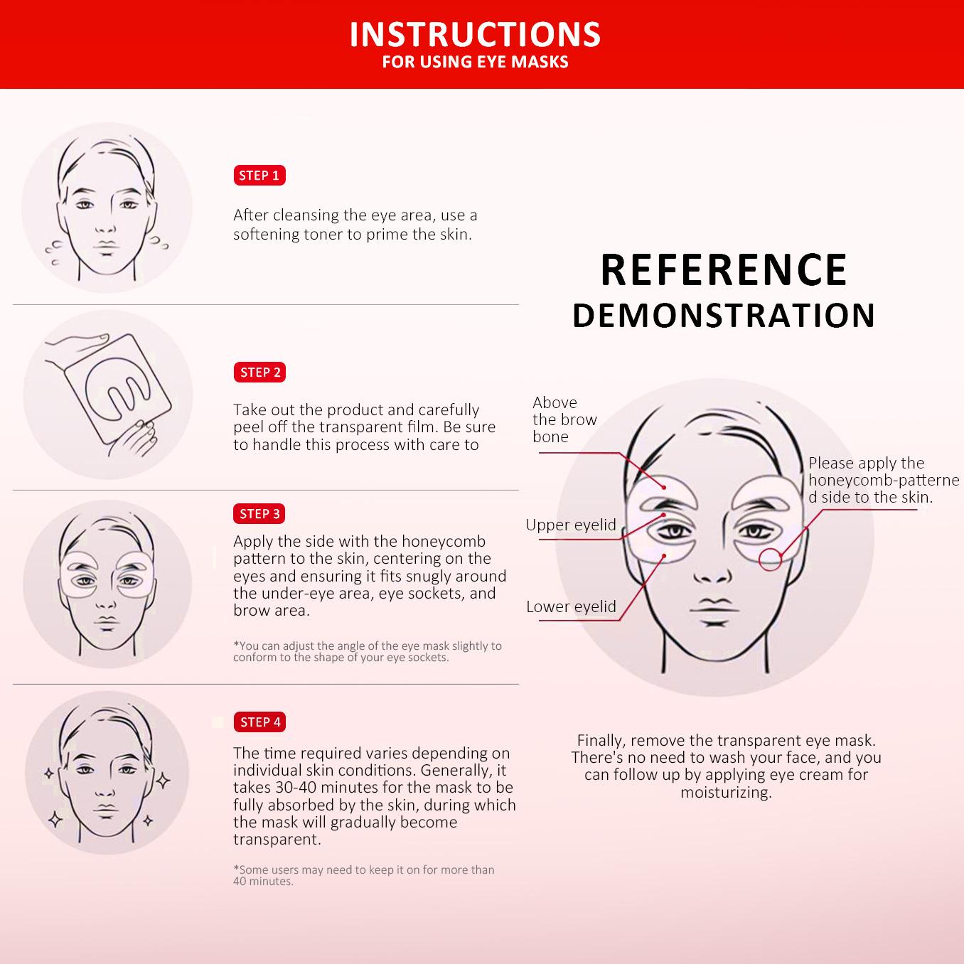 [Howusn] Deep Collagen Hydrogel Eye patch (4 Pairs), Affordable Glass Glow Skincare Mask, Korean Skincare, Anti-aging, Drooping Eyelid, Puffiness, DEPUFFS UNDER-EYE BAGS, Firming & Moisture Facial Mask.