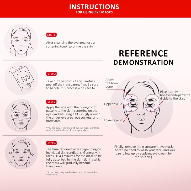 [Howusn] Deep Collagen Hydrogel Eye patch (4 Pairs), Affordable Glass Glow Skincare Mask, Korean Skincare, Anti-aging, Drooping Eyelid, Puffiness, DEPUFFS UNDER-EYE BAGS, Firming & Moisture Facial Mask.