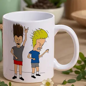 1pc Beavis and Butt-Head Mug - Officially Inspired Ceramic Coffee Cup