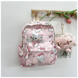 Sanrio Hello Kitty Backpack - Iconic Design for School Travel & Daily Use - Comfortable Carry for Fans