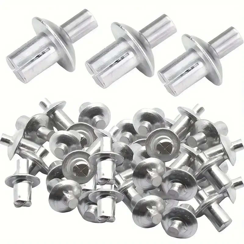 Hammer-Driven Aluminum Expansion Blind Rivets - Industrial No-Rivet-Gun Heavy-Duty Fasteners for Automotive Metal Sheets, DIY Woodworking Projects, Diy Projects
