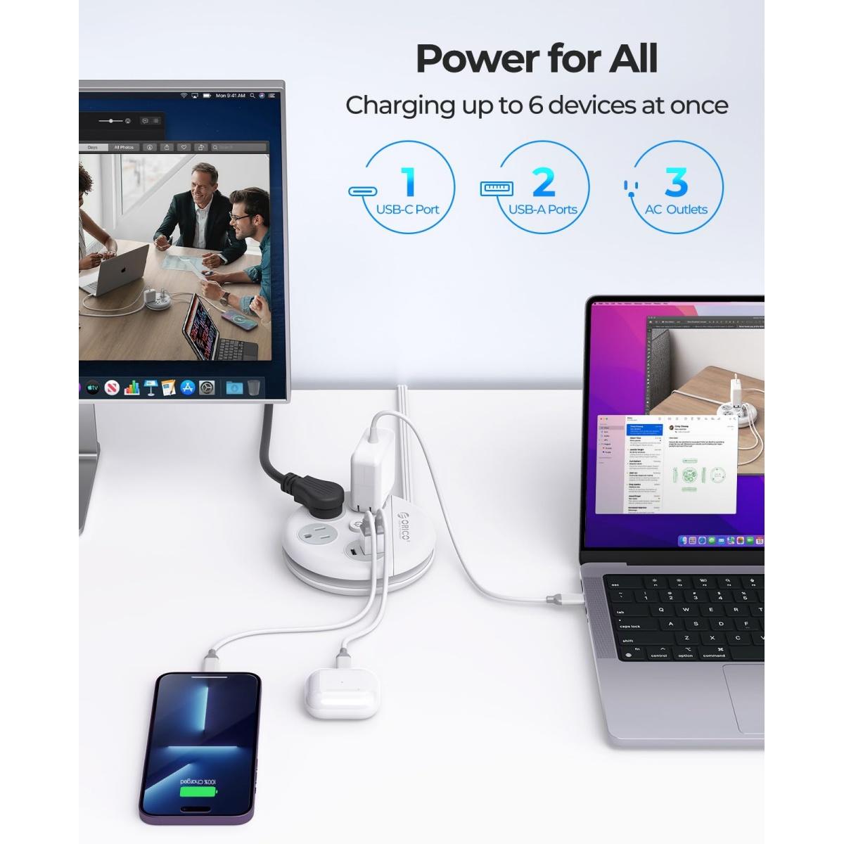 ORICO Travel Power Strip, Travel Essentials, Travel Extension Cord with 3 Outlets 3 USB Ports, 4FT Wrapped Around Extension Cord for Travel Cruise Ship Beach Vacation Essentials White-OR ORICO Travel Power Strip, Travel Essentials, Travel Extension Cord with 3 Outlets 3 USB Ports, 4FT Wrapped Around Extension Cord for Travel Cruise Ship Beach Vacation Essentials White-OR