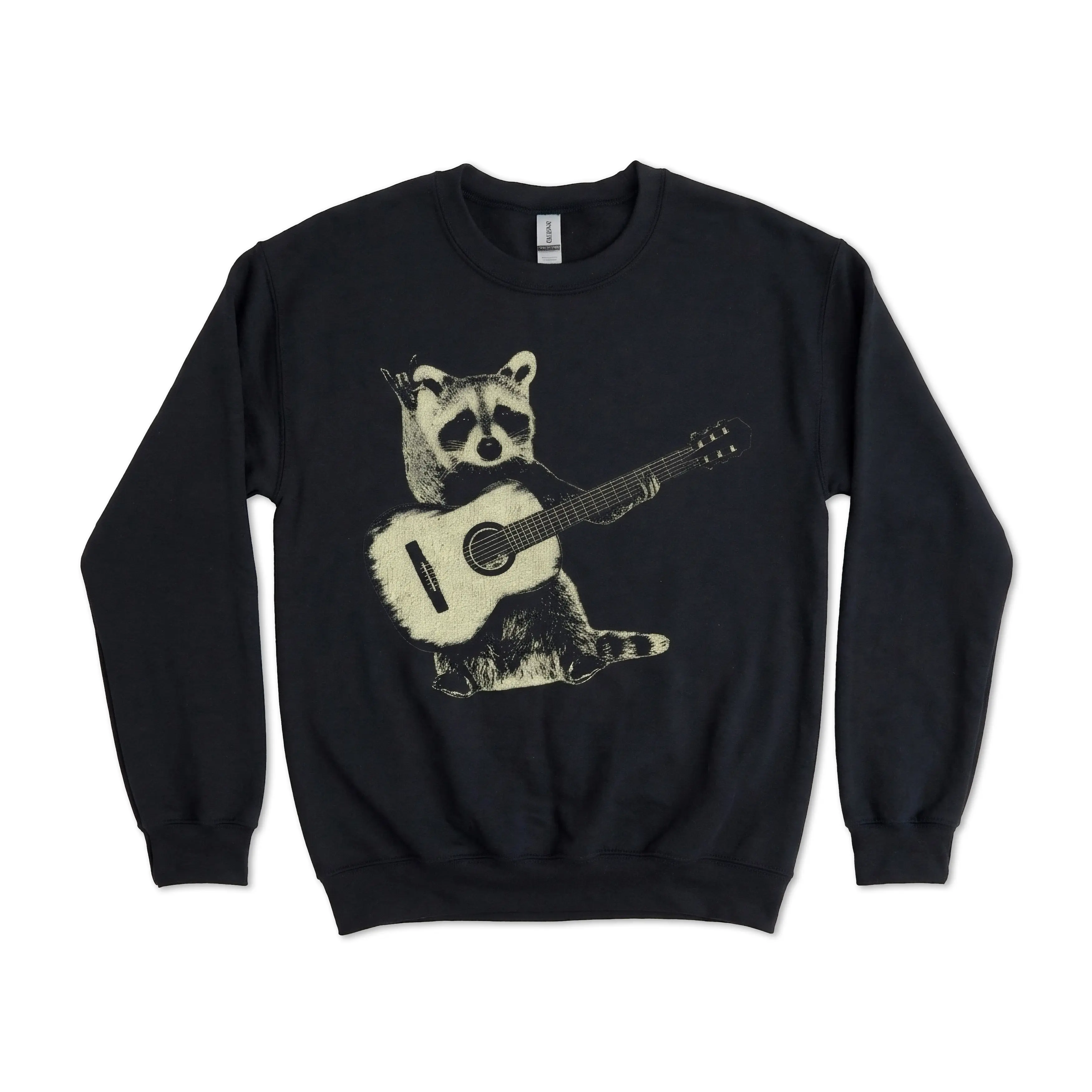 Raccoon Playing A Guitar, Funny Animals Sweatshirt
