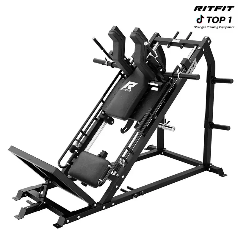 RitFit GAZELLE PRO 3-In-1 Leg Press and Hack Squat Machine for Comprehensive Lower Body Workout(Black/Red) Home Exercise Equipment Home Exercise Equipment, Strength Training Equipment, Adjustable Workout Equipment