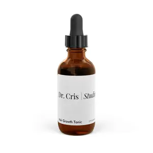 Dr. Cris Studio Hair Growth Tonic with Biotin Turmeric & Caffeine for Length Retention & Thicker Hair Vegan Cruelty-Free