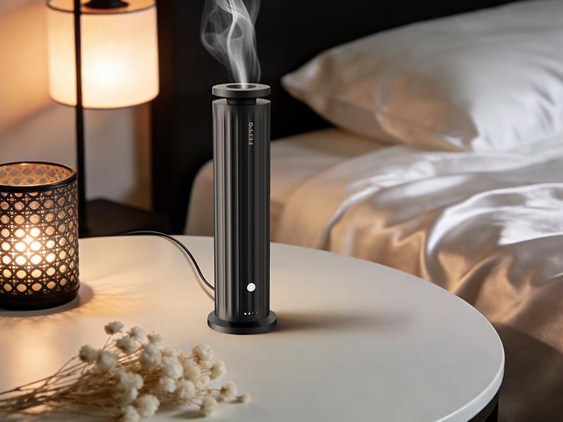 FEPPO Waterless Diffuser - Cold Air Waterless Essential Oil Diffuser Starter Kit with 5x20mL Hotel Scent Oils, Quiet Smart Scent Diffuser, 6 Intensity, Timer, 1000 Sq. Ft for Home, Office, Hotel, Yoga,back to school,back to school haul