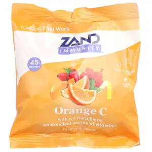 Zand Immunity, Orange C, Natural, 45 Lozenges