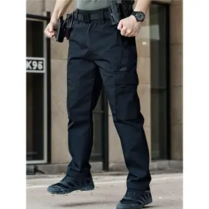 Men'S Lightweight Work Pants -Durable, Breathable, Quick-drying With Multiple Pockets, All-season Pants Straight leg pants Resistant Outdoor Wear, Hiking Pants Fathersdaygift Menswear Fabric Polyester Cargo Trouser Casual Lay
