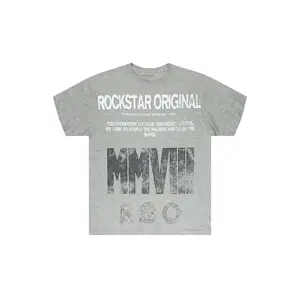 Caezor Grey Oversized Graphic T-Shirt