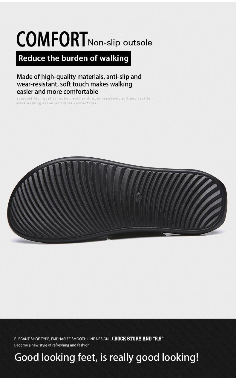 Men’s Slippers 2026 Summer Casual Beach Sandals, Outdoor Footwear with Comfortable Walking Shoes, Flipflops and Slides for Men and Boys, Ideal for Walking, Active Lifestyle, Parent & Child Footwear in Black