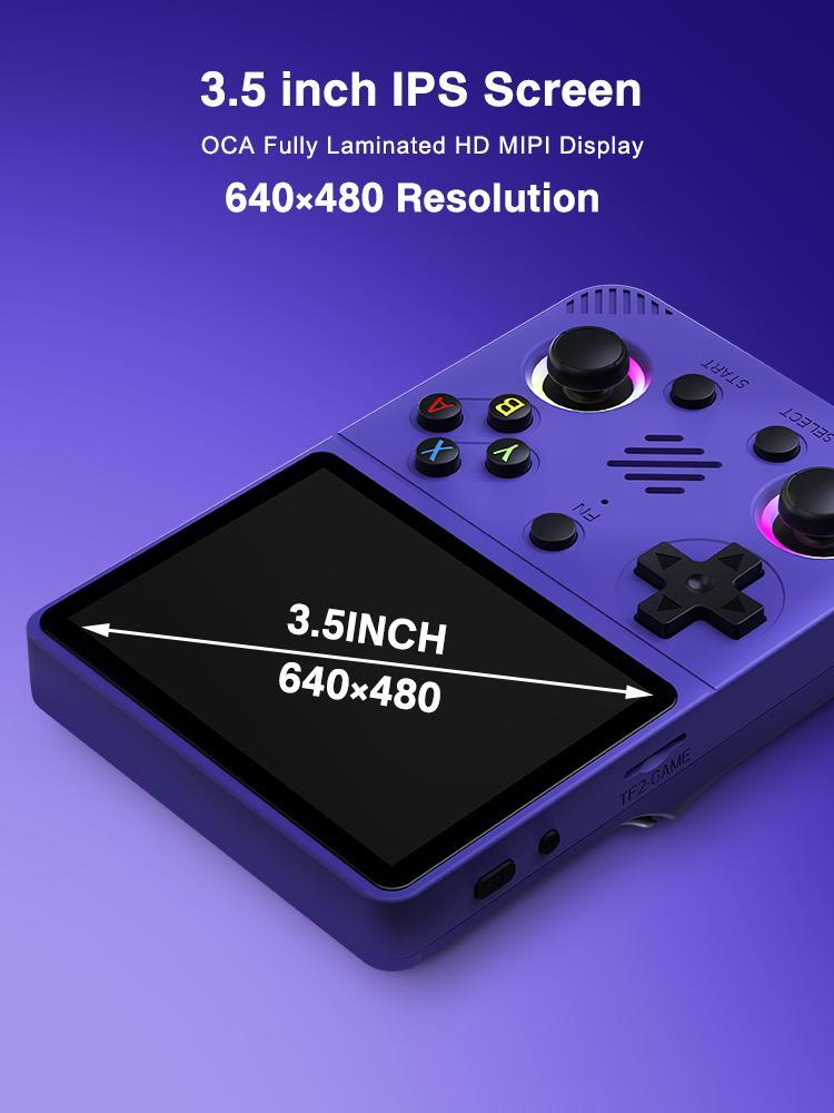 RG36 Pro Retro Handheld Game Console, 3.5" IPS Screen, Linux System, Multi-Color Portable Gaming Device for Classic Games